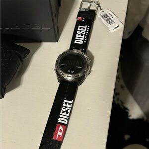 NEW Diesel Crusher Quartz Analog-Digital Black Dial Men's Watch DZ1914